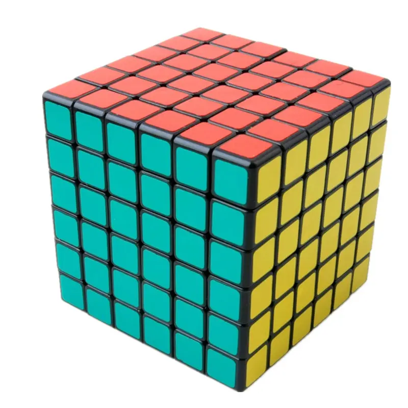 SHENGSHOU 6X6X6 магический куб, Магическая игра, головоломка, игрушки, кубический Рубин для соревнований, развивающие игрушки для детей, подарки - Цвет: Black