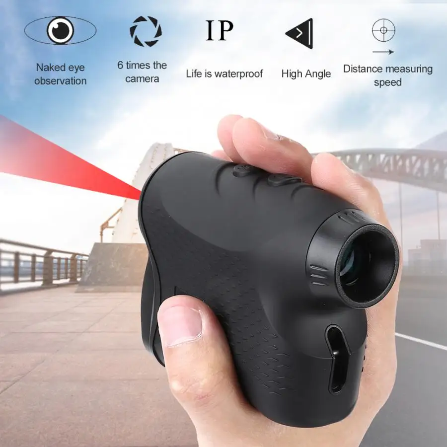 

Portable 600m Rangefinder Golf Hunting Measure Telescope Digital Monocular Distance Meter Speed Tester For Hunting Accessory