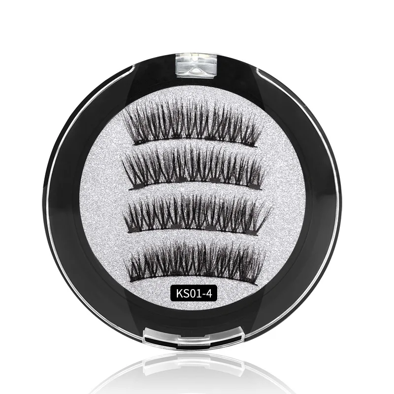Magnetic Eyelashes With 4 Magnets 3D False Eyelashes Natural Magnetique Fake Lashes Extension Hand Made Magnetic Eyelashes With 4 Magnets 3D False Eyelashes Natural Magnetique Fake Lashes Extension Hand Made