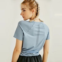 PENERAN, сухой облегающий топ для спортзала, йоги, Женская Профессиональная однотонная спортивная рубашка, Женская свободная футболка для фитнеса, женская футболка, дышащие топы для тренировок, женские s сетчатые