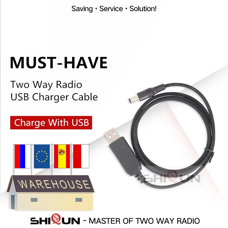 Универсальный USB-кабель для зарядного устройства BAOFENG UV-9R Plus UV-XR UV-5R UV-82