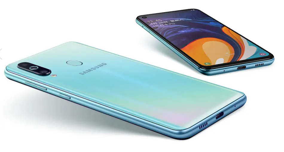 6,3 дюймовый мобильный телефон samsung Galaxy A60 6 ГБ 128 ГБ, 32 МП, тройная камера Snapdragon 675, четыре ядра, 4G, Android телефон