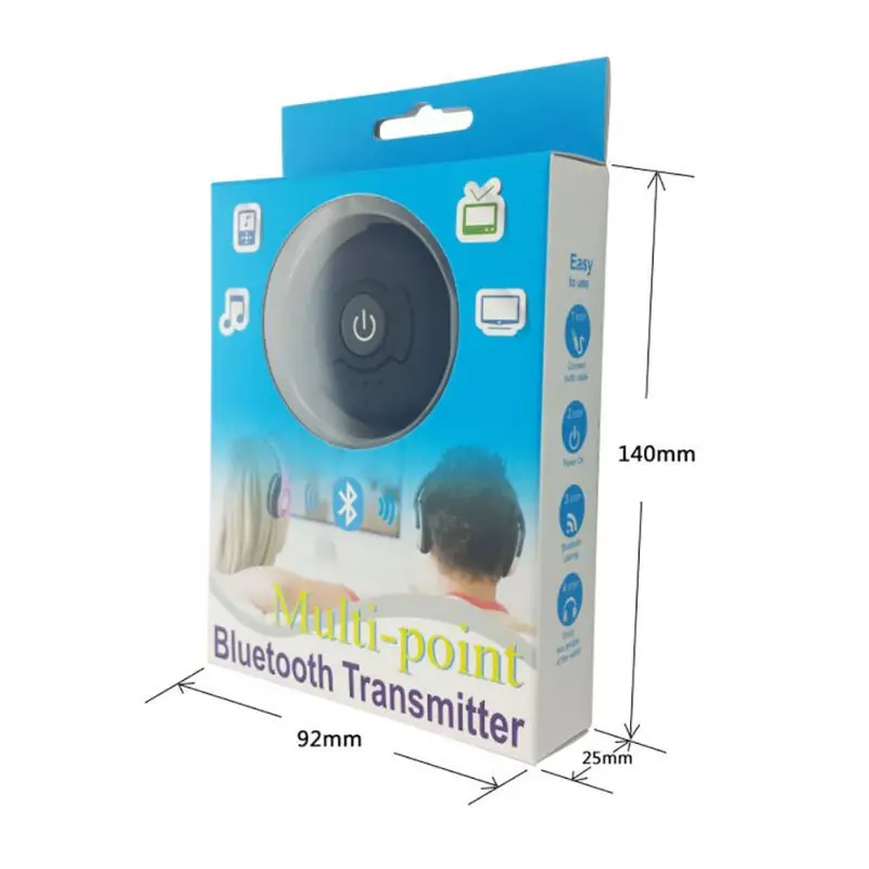 2-в-1 подключения аудио передатчик, Беспроводной для bluetooth-передатчики для ТВ/DVD/MP3 и для подключения гарнитуры/Динамик