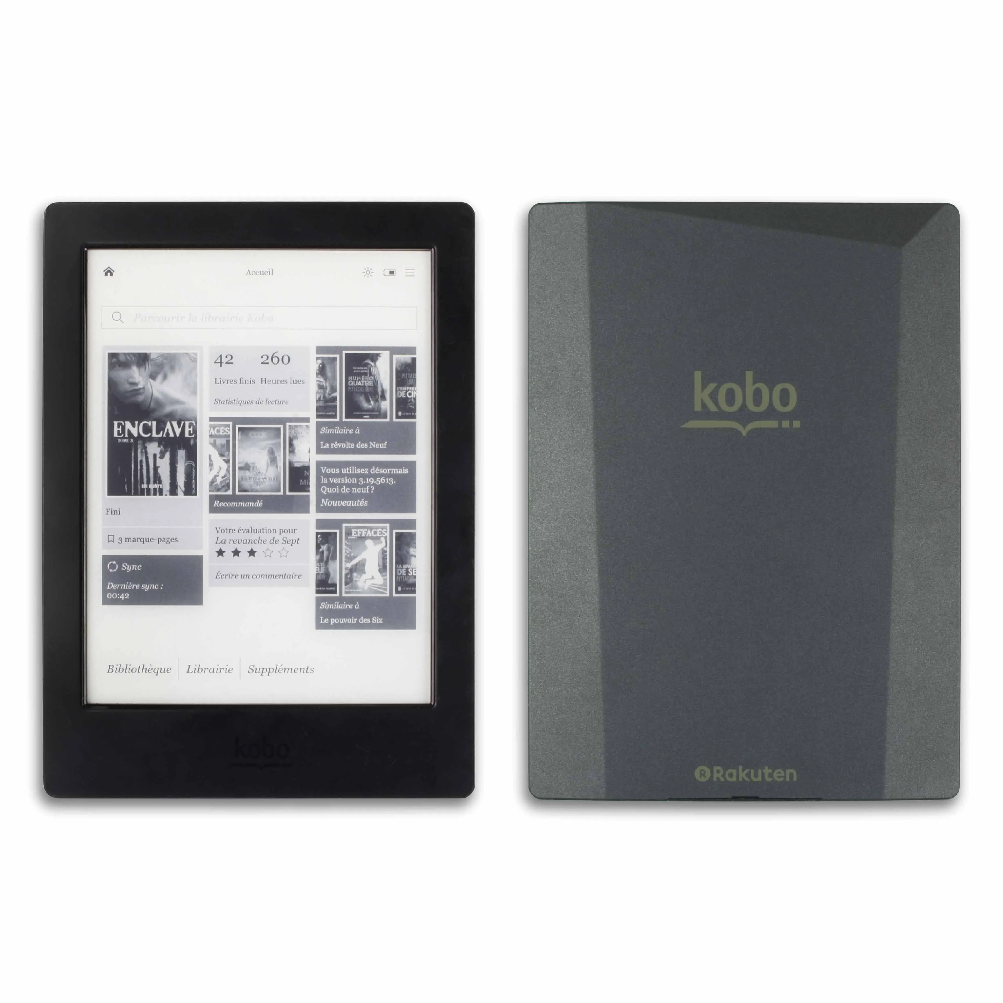 ebook Kobo Aura H2O H20 ereader 6.8 inch 1440x1080 Touch screen e Book Reader e-ink Front Light e-books Reader