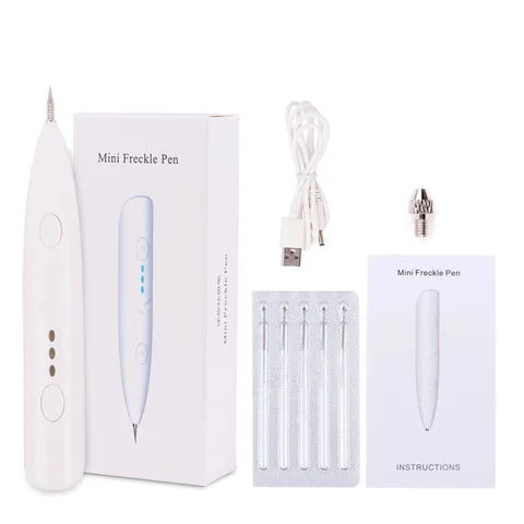 Pen + Facial Massager Beauty Skin Care Sets Freckle Remove Pen Wart Remover Mole Pen LED Photon Skin Rejuvenation Tools