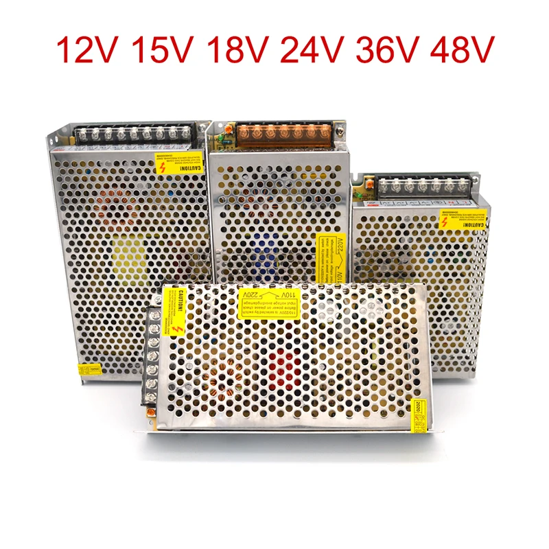 DC 12V 15V 18V 24V 36V 48V трансформатор питания 220V до светодиодный блок 12v 24v|Импульсный источник питания| |
