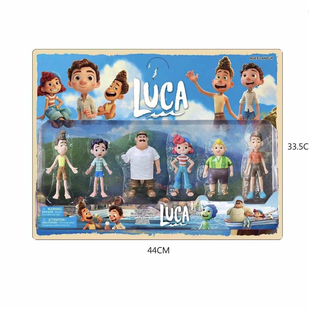 Фигурки героев мультфильмов аниме Luca Alberto Sea модель монстра 6 шт./компл. Pixar