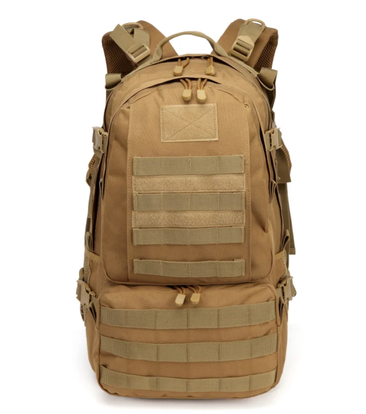 Coyote brown Molle Компьютерная сумка для путешествий на открытом воздухе для альпинизма коричневый Тактический 60л рыболовный рюкзак - Цвет: Coyote brown