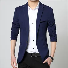 

New Mens Casual Blazers Autumn Spring Fashion Slim Suit Jacket Men Blazer Masculino Clothing