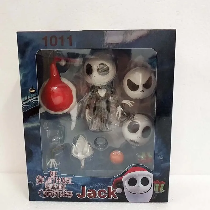 Кошмар перед Рождеством Джек Nendoroid 1011 изменение лица фигурка модель игрушки кукла для подарка