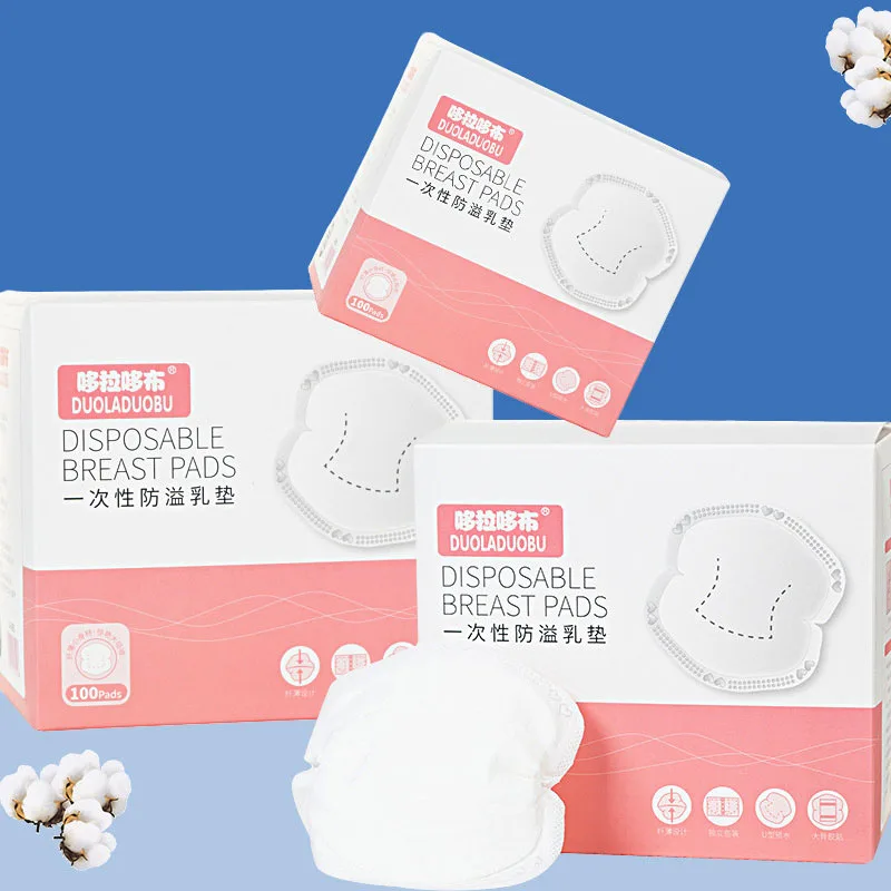 Disposable Nursing Pads For Breastfeeding 6 Layers Breathable Cotton Breast Milk Maternity Strong Absorption Nipple Pad | Мать и ребенок