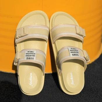 

2019 Summer Man Sandals Women Sandals Men Light Shoes Black Yellow Fashion Leisure Breathable Hot Sale Lover Slippers Sneakers
