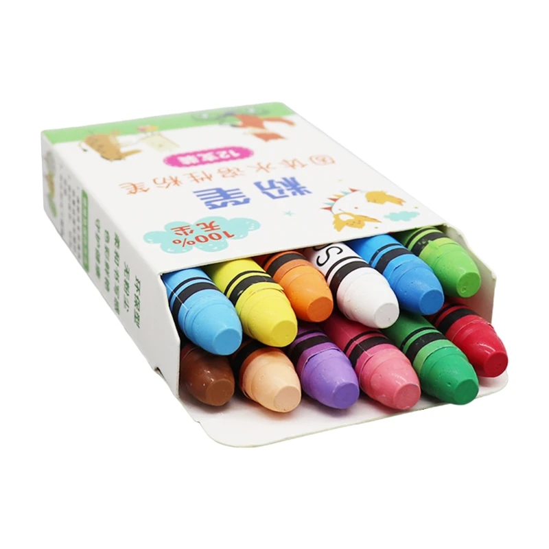 4/6/12 Colors Non Toxic Water Soluble Chalk Drawing Painting Soild