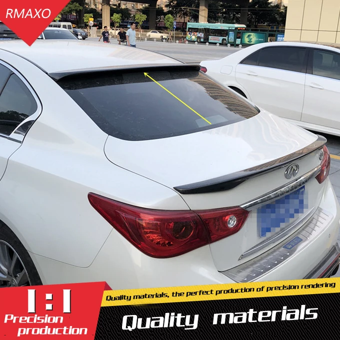 Спойлер на крышу Infiniti Q50 Q50L Автомобильный задний спойлер из АБС-пластика для Nissan