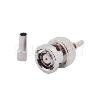 

Superbat 10pcs Free Shipping RP-BNC Crimp Plug(Female Pin) connector for RG316 RG179 RG178 1.13 1.37 cable