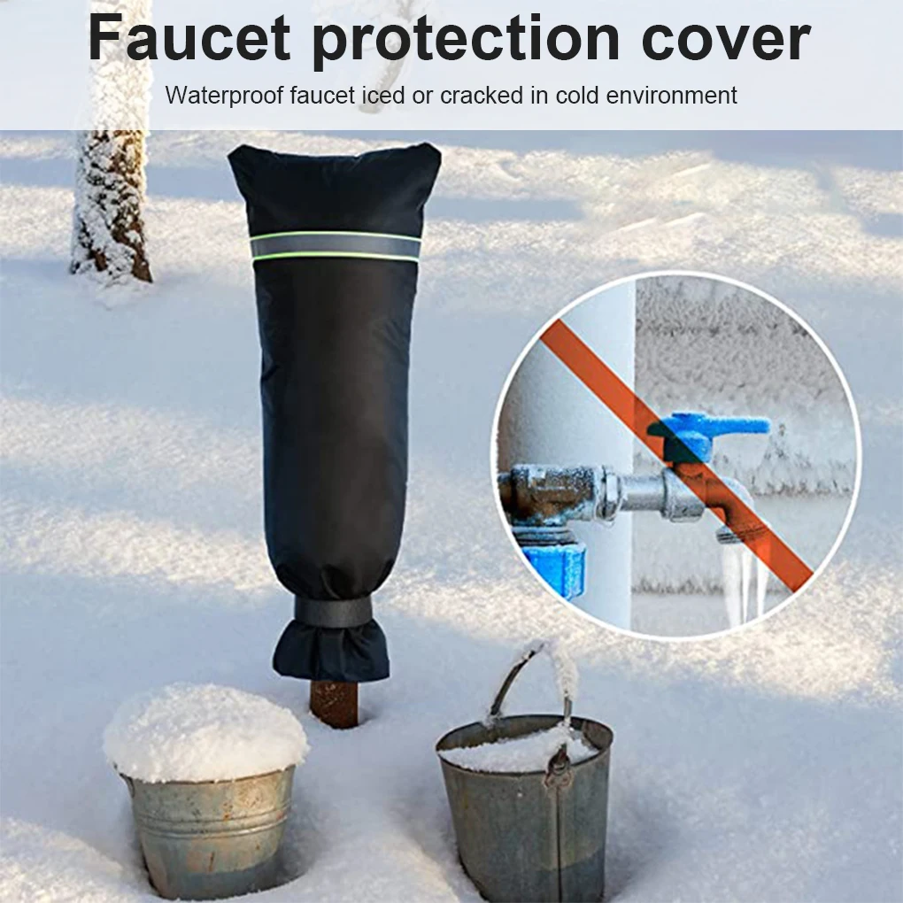 Outside Faucet Cover Bags for Freeze Protection 6.7 H W seOSTO Faucet Cover for Winter,10.8 