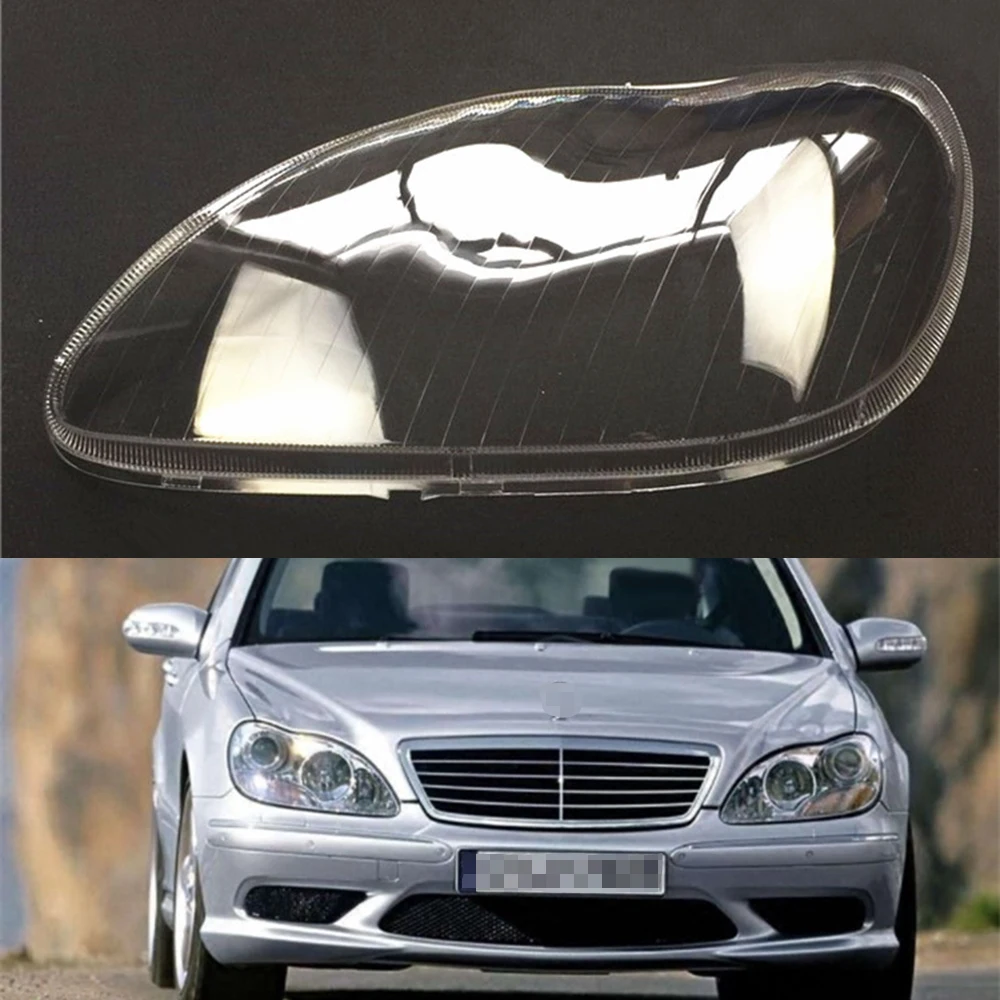 RIGHT For Benz W220 S500 S320 98-05 Headlight Lens Replacement Cover fo LEFT