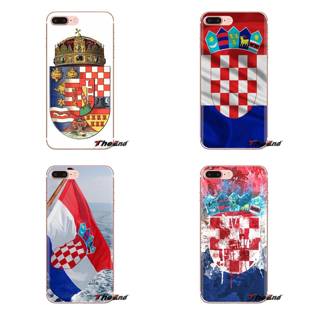 

croatia flag Soft Transparent Cases Covers For Xiaomi Mi3 Samsung A10 A30 A40 A50 A60 A70 Galaxy S2 Note 2 Grand Core Prime