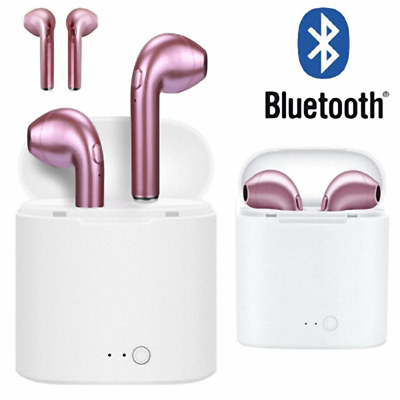 Высокое качество TWS i7s Hifi HD стерео беспроводные невидимые наушники BT с зарядным