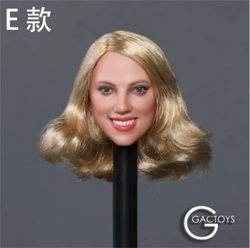 GACTOYS 1/6 GC033 Черная Вдова Скарлетт Юханссон улыбка девушка голова модель резные F 1" женская фигура тела куклы