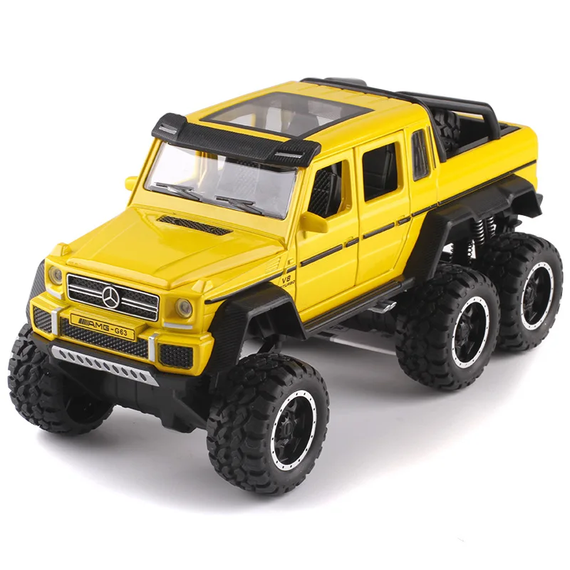 Модель литая в масштабе 1:30 для Benz G63 AMG грузовик с большими колесами и