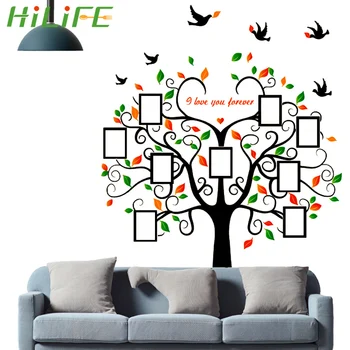 

HILIFE DIY Family Photo Album Tree Wall Sticker Heart Shaped Photo Frame Removable Stickers Home Decoration Accessories