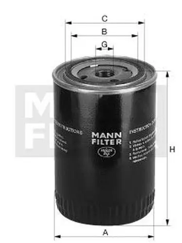 Oil filter AUDI A4 A6 SEAT IBIZA VW CADDY MANN-FILTER W 94 | Автомобили и мотоциклы