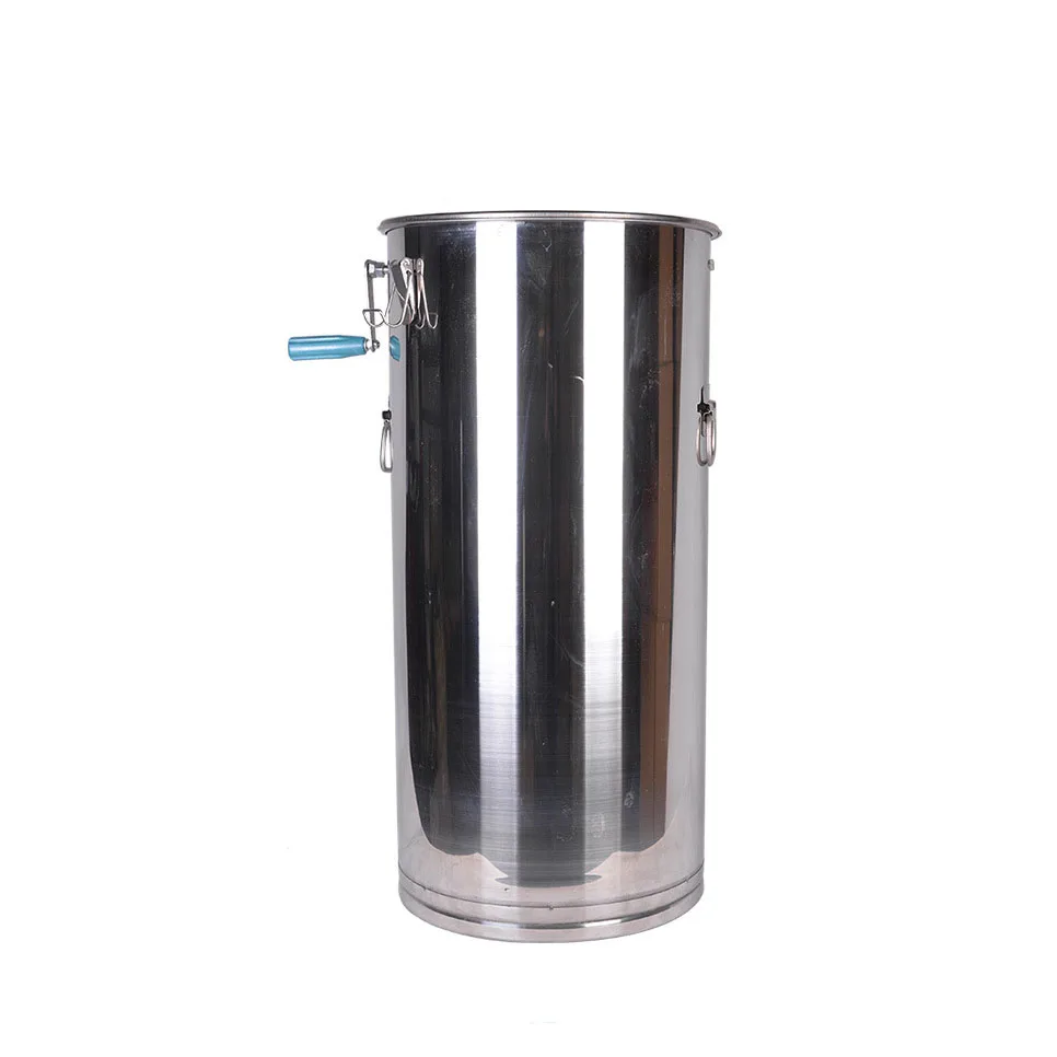 

Stainless Steel Manual 2 Frames Bee Honey Extractor Honey Centrifuge for Beekeeper Removable inner frame
