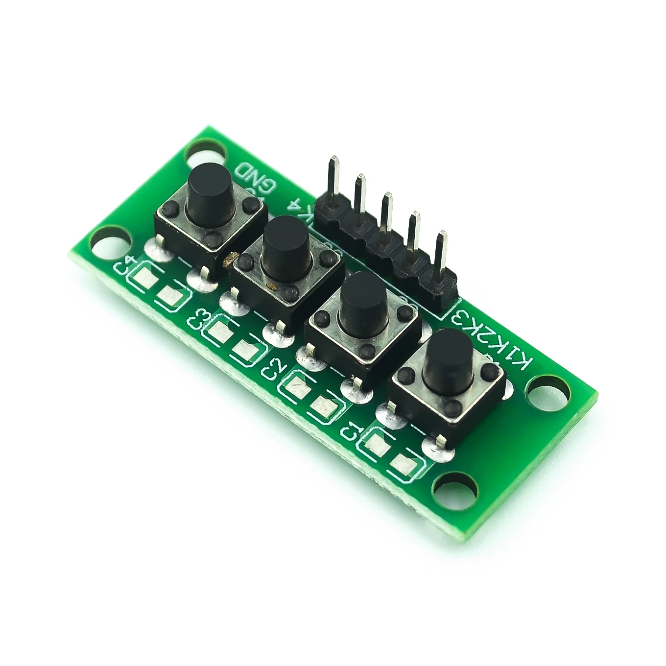 Diy Kit 1x4 4 Independent Key Button Keypad Keyboard Module Mcu For ...