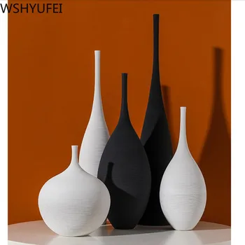 Kaufen Neue Stil Kreative Keramik Vase Wohnzimmer Blume Anordnung Büro Schreibtisch High-grade Dekoration Studio Dekoration WSHYUFEI
