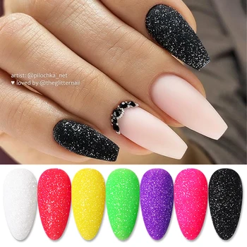 

1 Box Black White Green Colorful Nail Powder 1g Holo-graphic Glitters Nail Powder Nail Art Decoration DIY Design