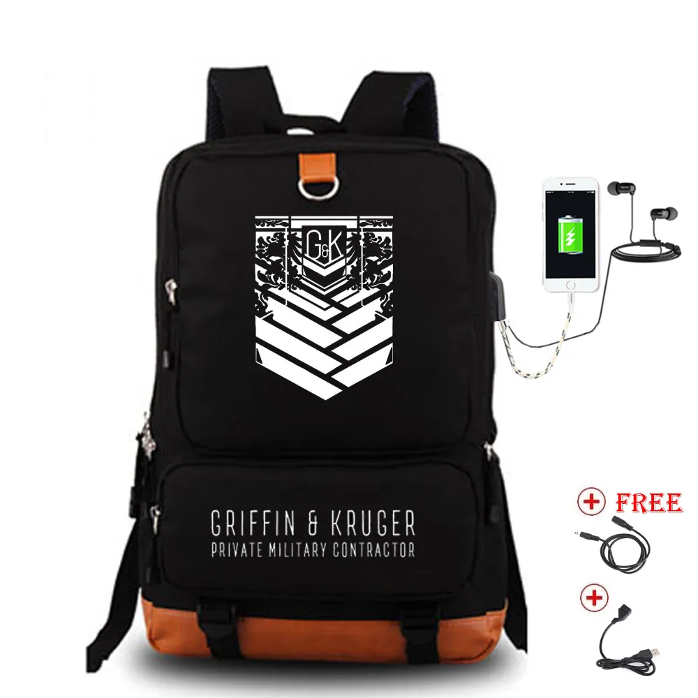 Рюкзак Frontline UMP45 для девочек, школьные рюкзаки для косплея, школьные сумки для мальчиков и девочек, многофункциональный рюкзак USB для путешествий и ноутбука - Цвет: style3