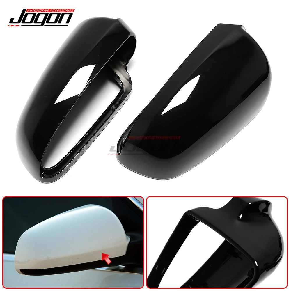 Глянцевые черные крышки для боковых крыльев зеркала заднего вида накладки Ford Focus