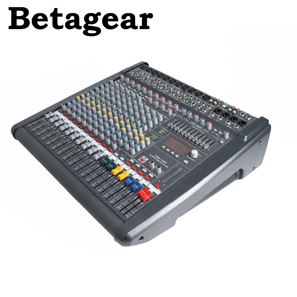 Betaggear 10 каналов смеситель CMS1000-3/PM1000-3 телефонный чехол с цифровым микшером, профессиональная сценическая aduio мощность микшер усилитель 48В