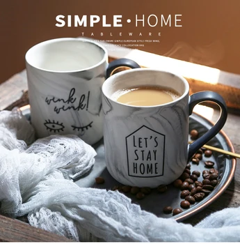 

Personalised Coffee Mug Couple Large Capacity Simple Nordic Esspresso Cups Creative Ceramic Milk Mug Tazas Drinkware DA60MKB