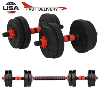 

Adjustable Dumbbells Pair Dumbbell Combination Environmental Dumbbell Set Weights Barbell Fitness Equipment Mancuernas US Stock