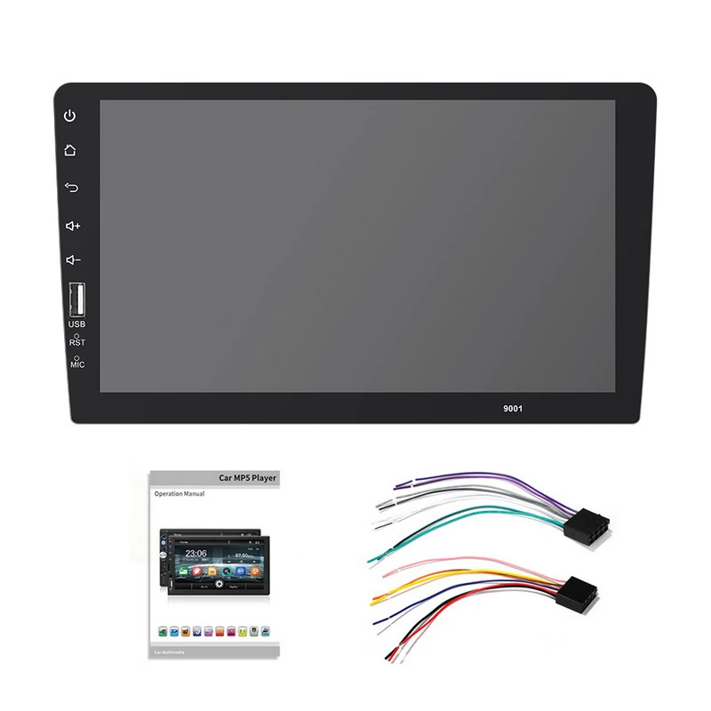 

9" 1 Din Car FM/USB/AUX MP5 Player Touch Screen Stereo Radio BT Rear Camera Kit Support FM and built-in auxiliary input