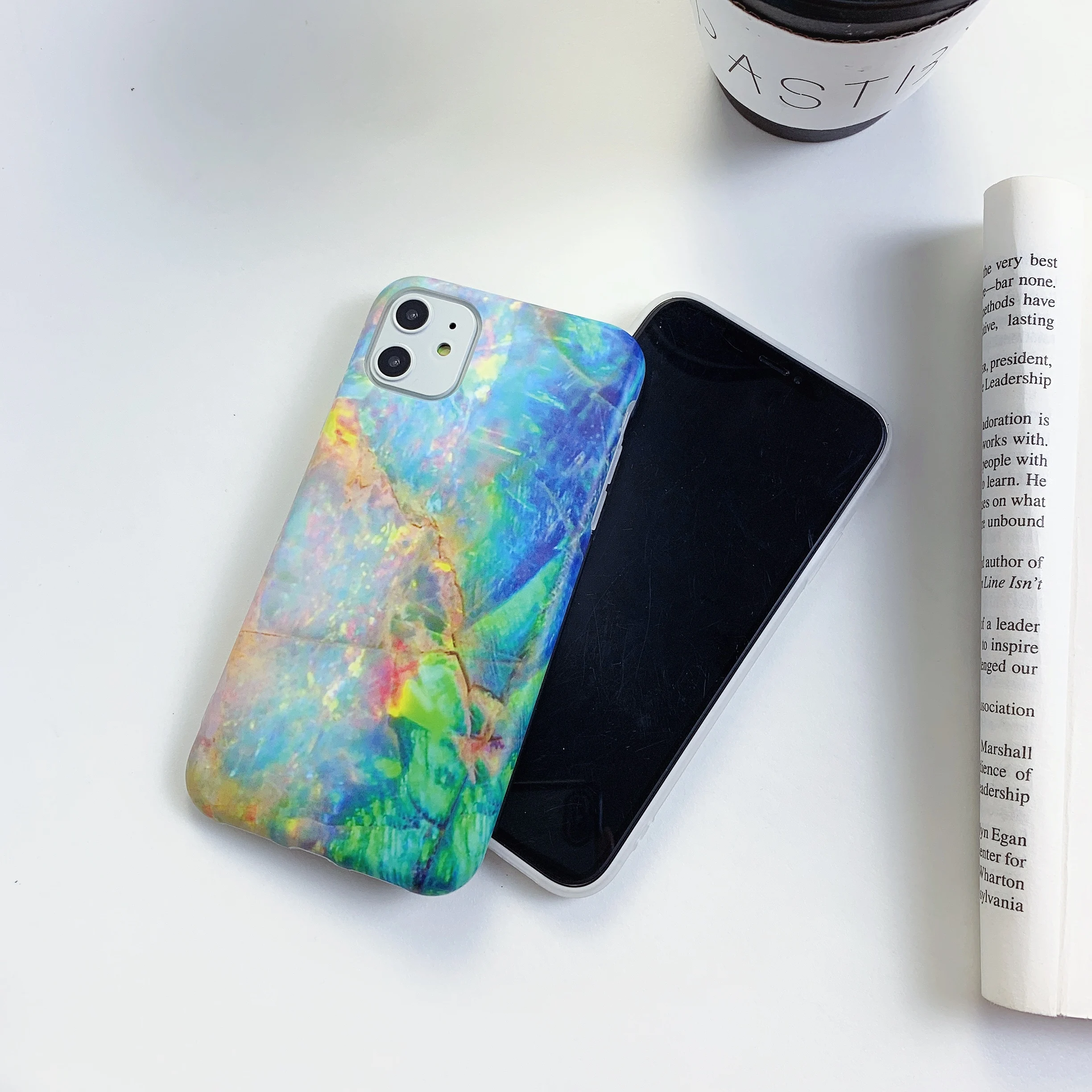 Мраморные Чехлы для Iphone X XS Max Жесткий Чехол IMD задняя крышка XR 8 7 6 6S Plus чехол