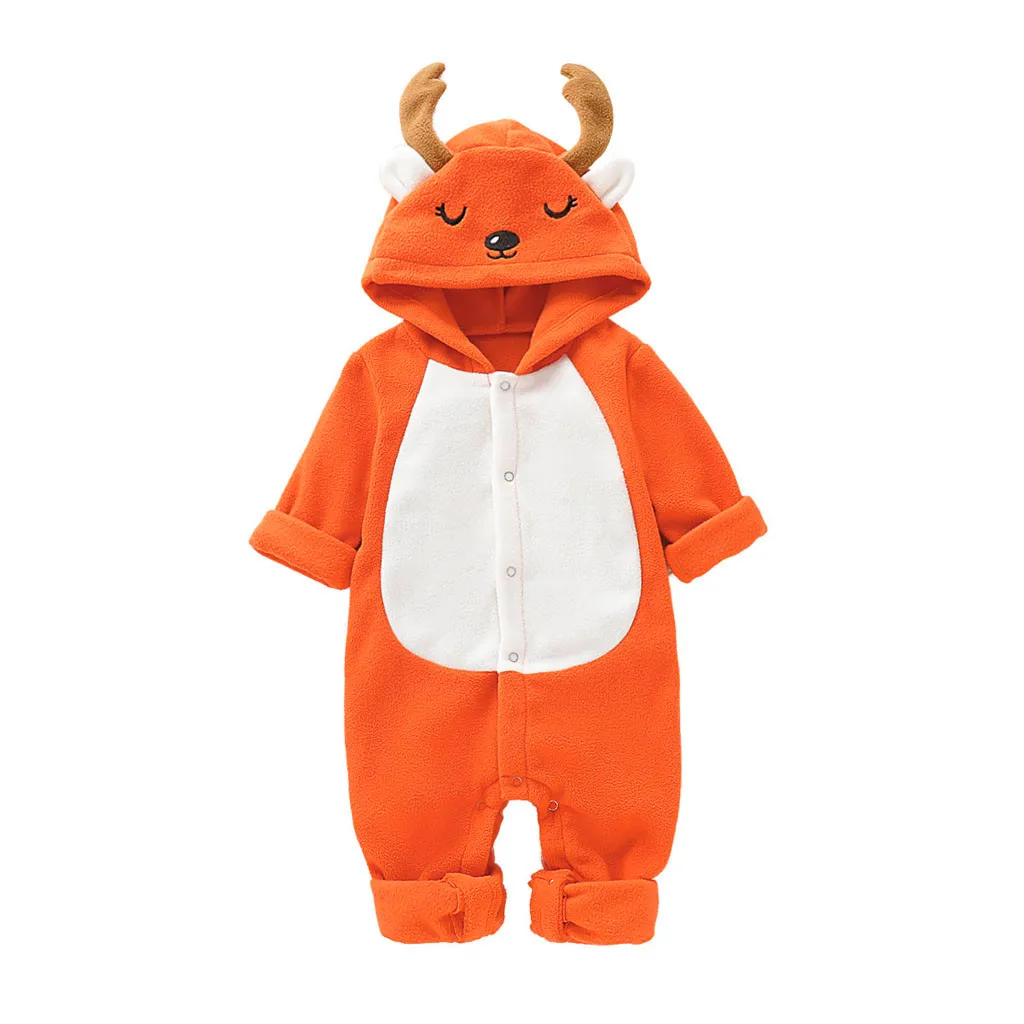 

Newborn Infant Baby Boys Girls Christmas 3D Deer Jumpsuit Pajamas Clothes 2019 Winter Xmas Party Romper Outfits Clothing 15