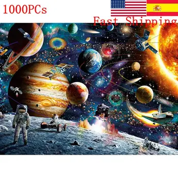 

Jigsaw Puzzles Educational Toy Scenery Space Stars Educational Puzzle Toy USA Spain Birthday Gift for Kids Fast Shipping 1000pcs