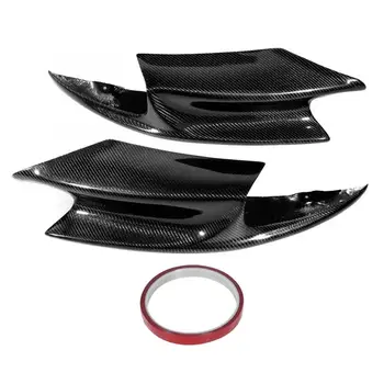 

1 Pair Carbon Fiber Front Bumper Splitter Lip Flaps Fit for BMW 5 Series F10 M5 M-Sport 2010 2011 2012 2013 2014 2015 2016 New