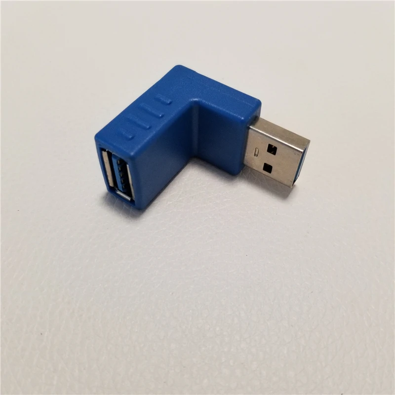 Адаптер USB 3 0 под углом 90 градусов стандартная розетка синий | Компьютеры и офис