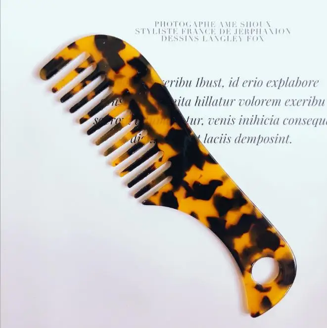 1pcs Acetate Anti-static Comfortable Colorful Hair Combs Massage Hairdressing Hair Brush For Women Girls Travel Home Comb Hot 2