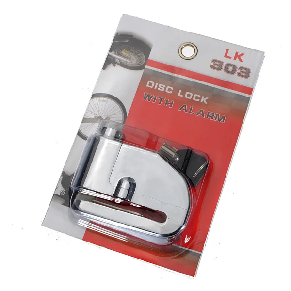 Bloqueio de Freio a Disco Ladrão com 2 Motocicleta Moto Roda Resistente Alarme Segurança Anti Teclas Cromo Scooter Sirene Bloqueio 6mm 10 Proteção contra roubo