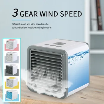 

Mini Air Conditioner Cooling Fan Portable Small Desk Air Cooler Usb Rechargeable Portable Artic Cooler For Bedroom Home#g40