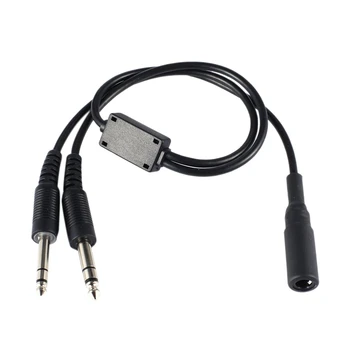 

Aviation Headphone Adapter To General Aviation Headset Adapter Cable for David Clark Avcomm ASA and Ect Headsets with U 174 Plug