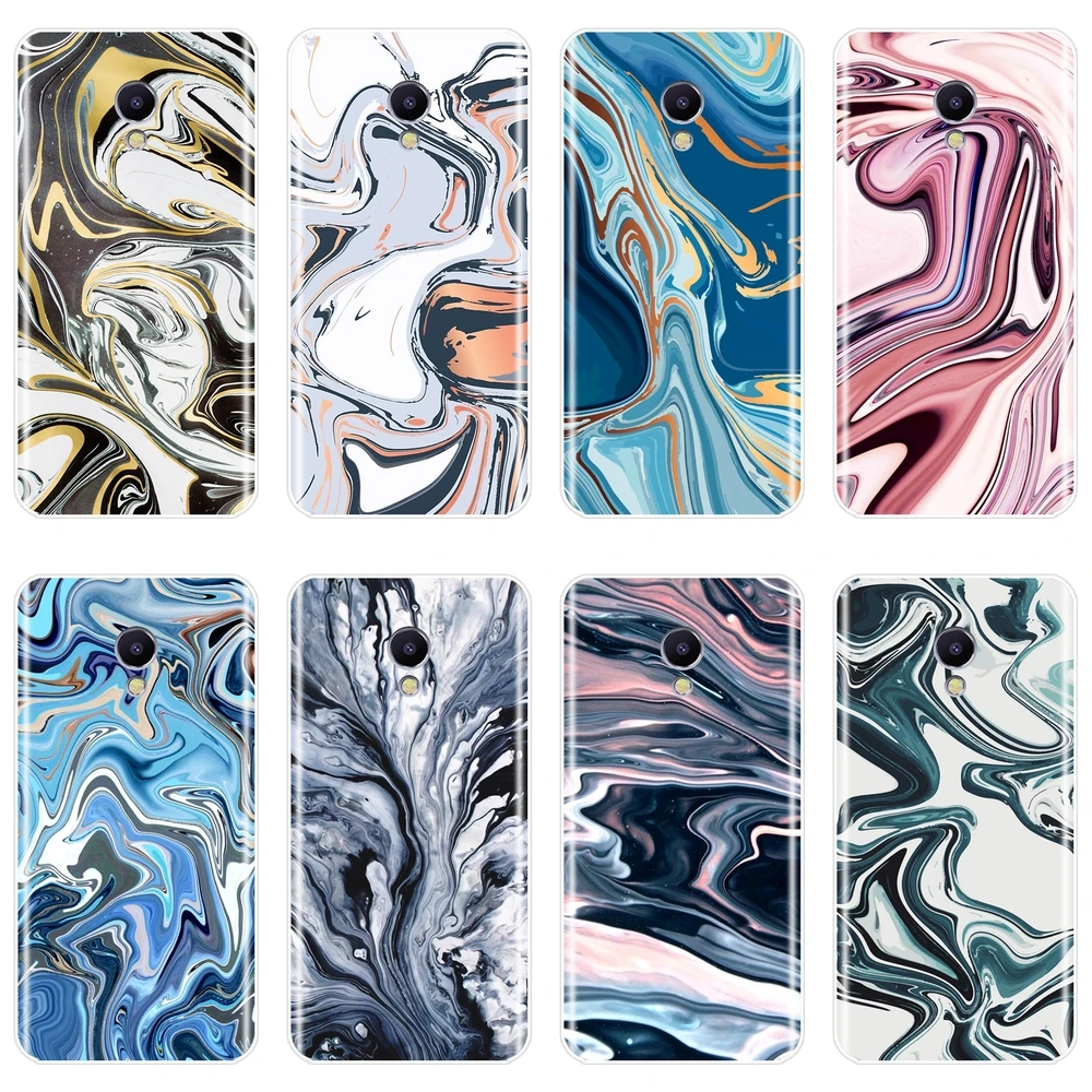 

For Meizu M2 M3 M5 M6 Note Phone Case Silicone Pink Blue Marble Stone Soft Back Cover For Meizu M2 M3 M3S M5 M5C M5S M6 M6S M6T