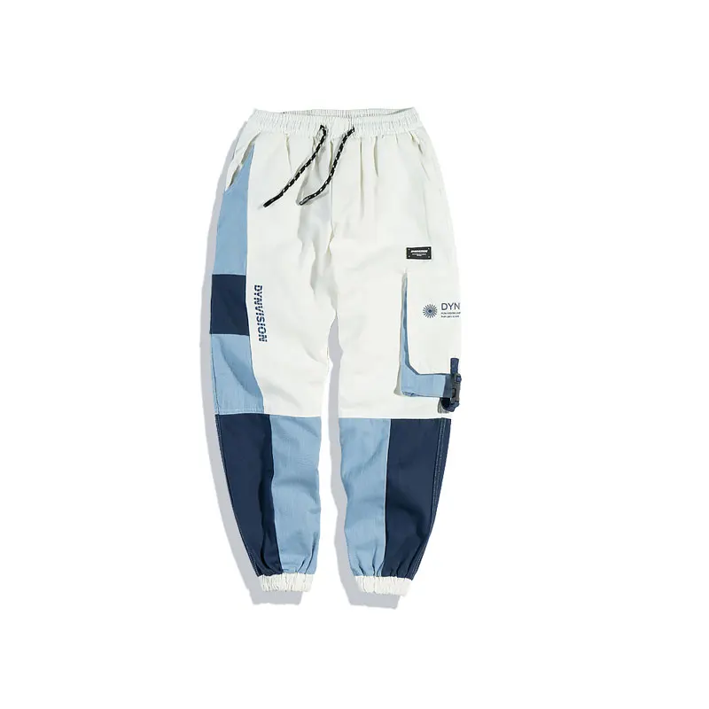 GONTHWID боковые пряжки накладные карманы шаровары, штаны для бега брюки уличная Мужская Harajuku Хип Хоп хипстер повседневные спортивные брюки - Цвет: Blue