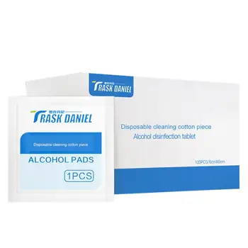 

100pcs Alcohol Prep Swap Pad Wet Wipe Disposable Wipes Gentle Cleaning Wipes Skin Cleaning Wipes Cotton Pieces Soft Skin-Friend