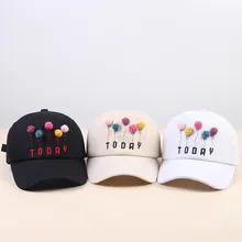 10 шт./лот 01912-xiaohei22 цветная бейсбольная кепка с надписью "balloon today" для мужчин и женщин, Кепка для отдыха